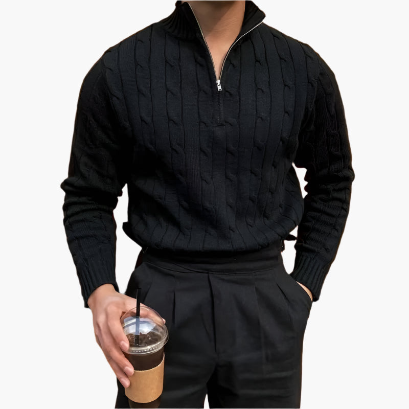 GWANGJU Half-Zip Sweater