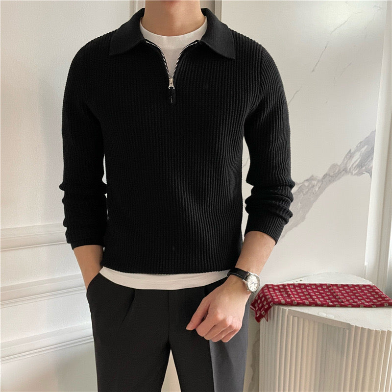 GONGJU Zip-Up Sweater
