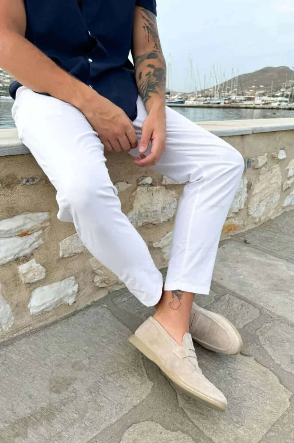 ATHENS Suede Leather Loafers
