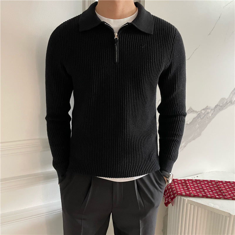 GONGJU Zip-Up Sweater