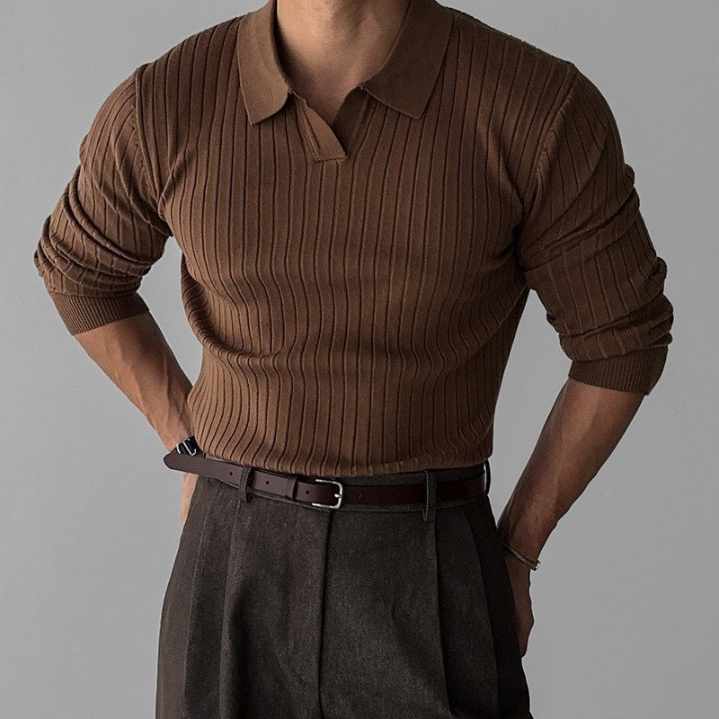 V-neck polo shirt SUWON