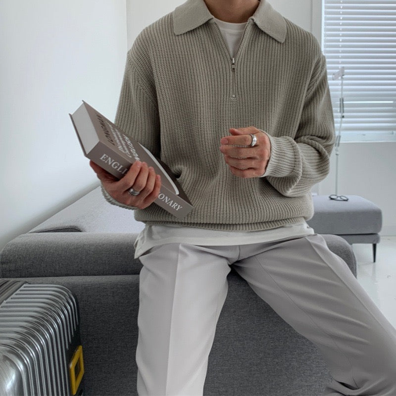 RASON Zip-Up Pullover
