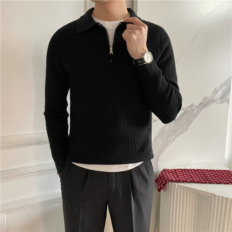 GONGJU Zip-Up Sweater
