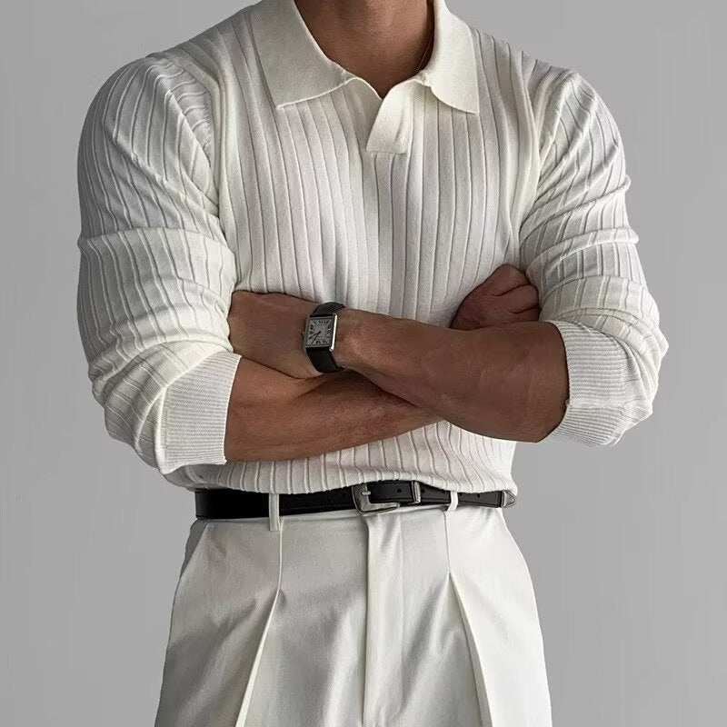 V-neck polo shirt SUWON