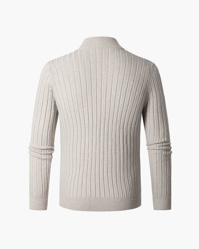ZERMATT Mock Neck Half-Zip Sweater