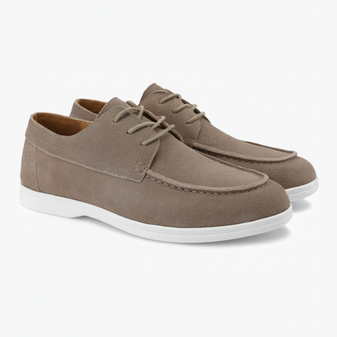 Premium suede lace-up shoes