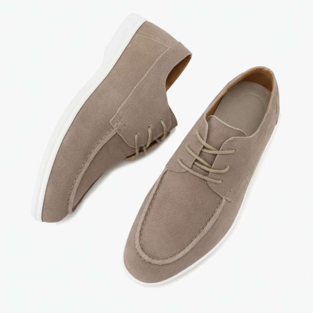 Premium suede lace-up shoes