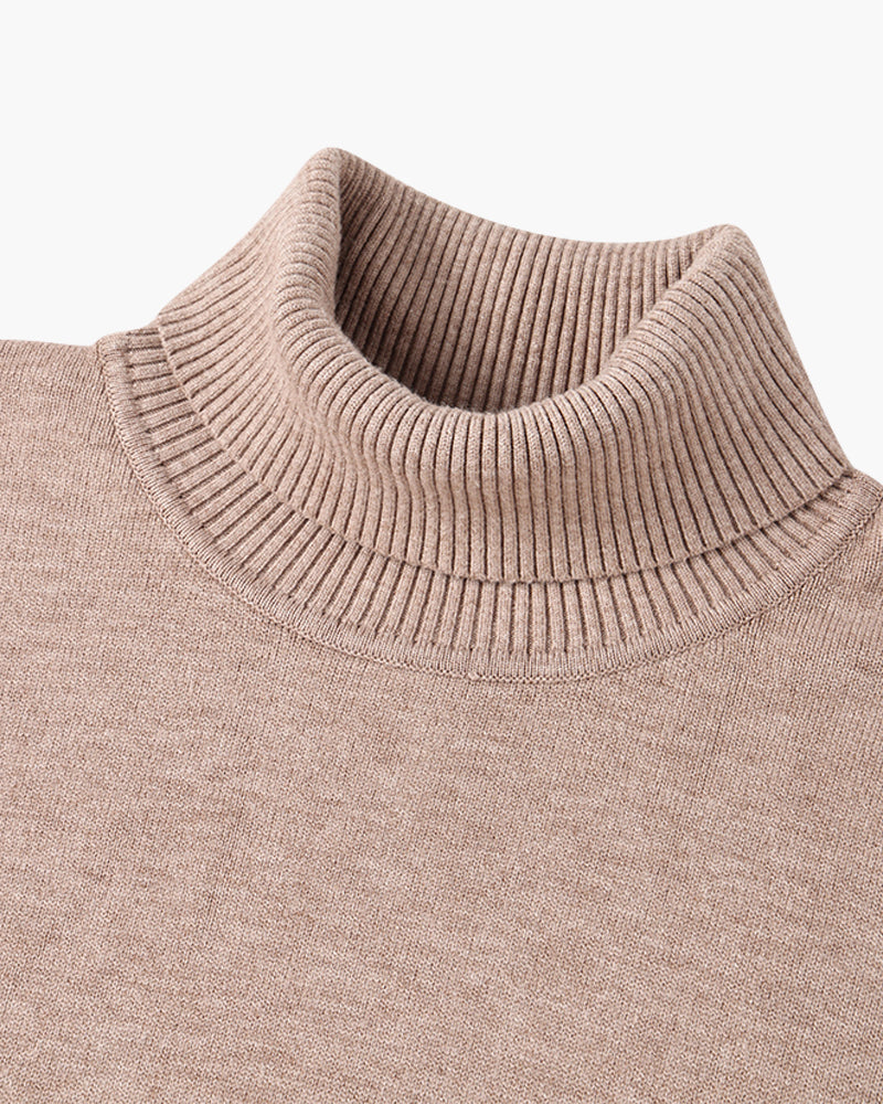 JANGSAN Merino Wool Turtleneck Sweater