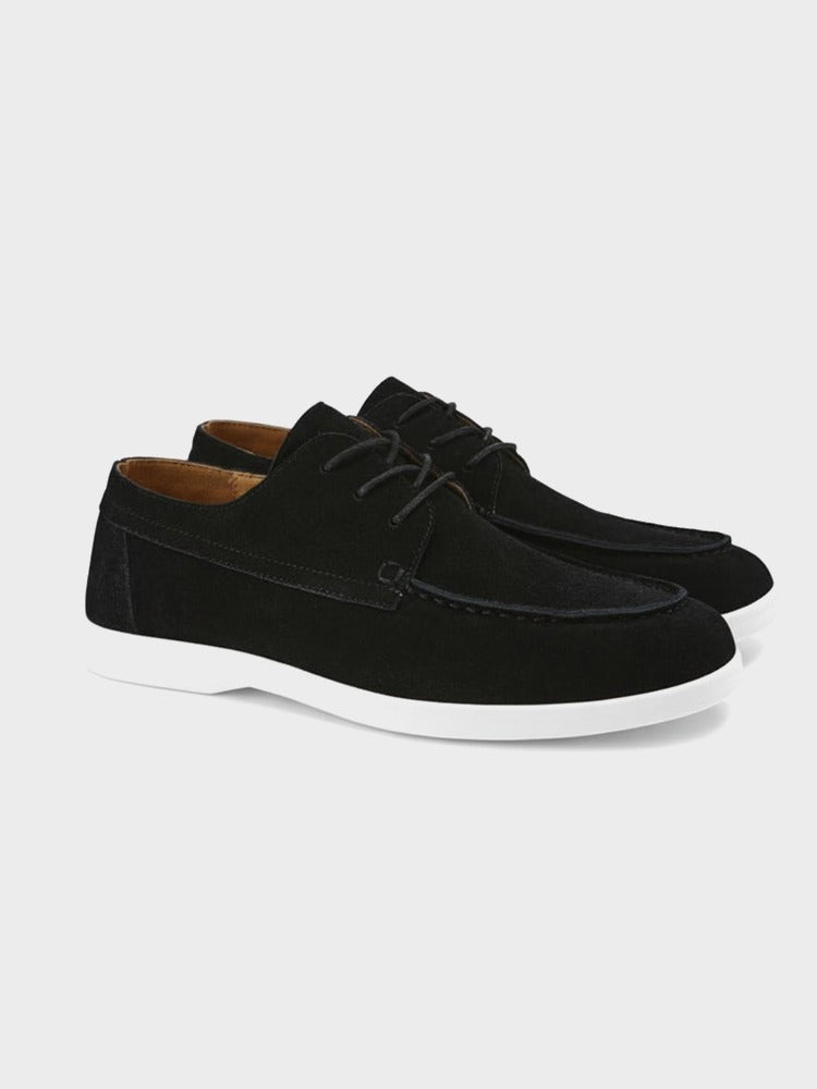 Premium suede lace-up shoes