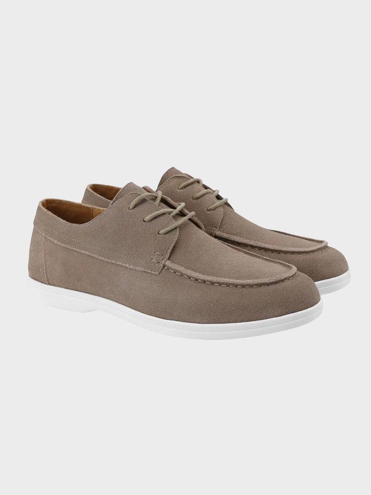 Premium suede lace-up shoes